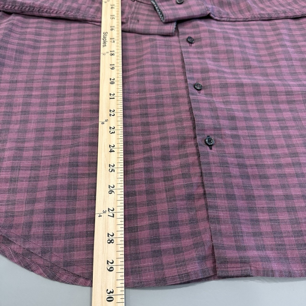 Tommy Bahama The Newport Coast‎ Shirt Men's Large Purple Black Check Long Sleeve - Picture 5 of 9